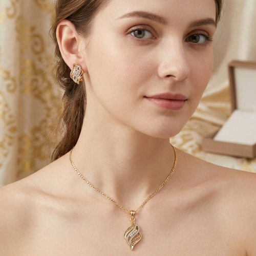 Gold Crystal Pendant