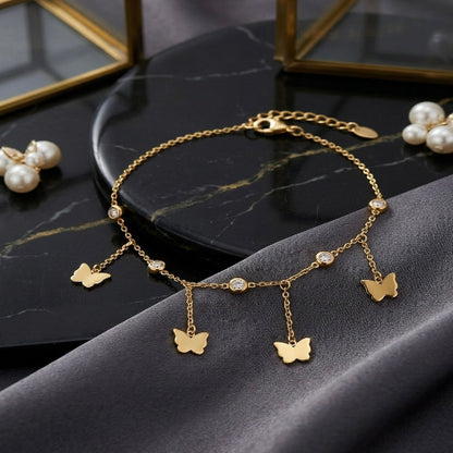 Flutter Butterfly Charm Bracelet ✨