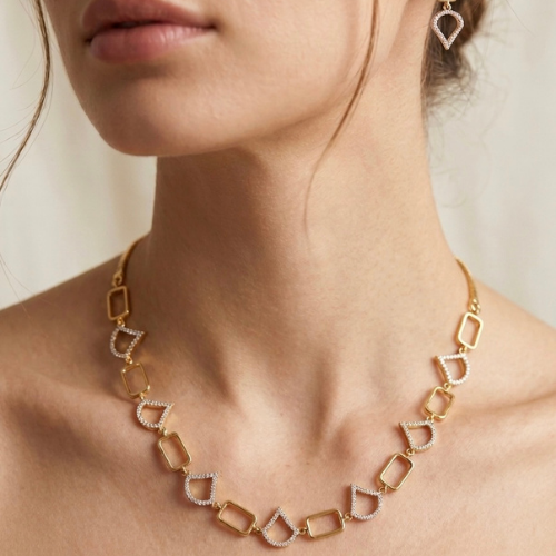 Luxe Geometric Necklace Set