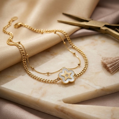 Gold Flower Bracelet