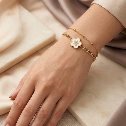 Gold Flower Bracelet