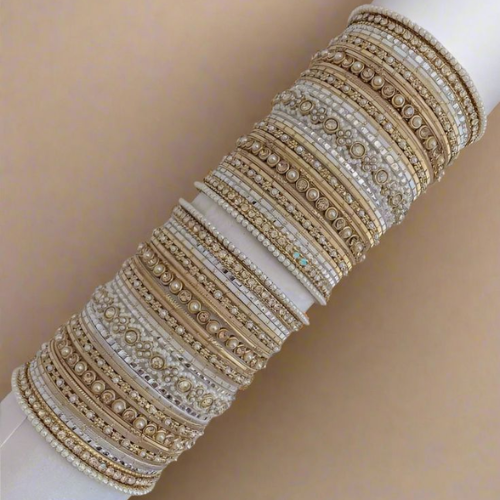Royal Pearl Bangle Set