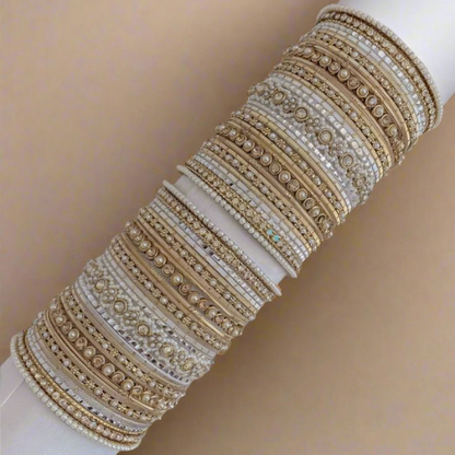 Royal Pearl Bangle Set