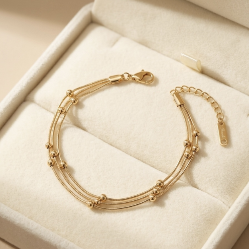 Gold Bead Bracelet
