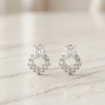 Imperial Emerald Crystal Earrings