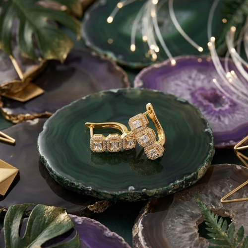 Luxury Royal Cascade Crystal Earrings