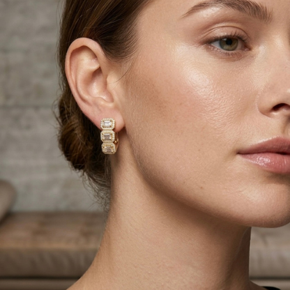 Luxury Royal Cascade Crystal Earrings