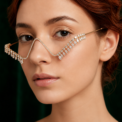 Royal Crystal Fringe Facelet