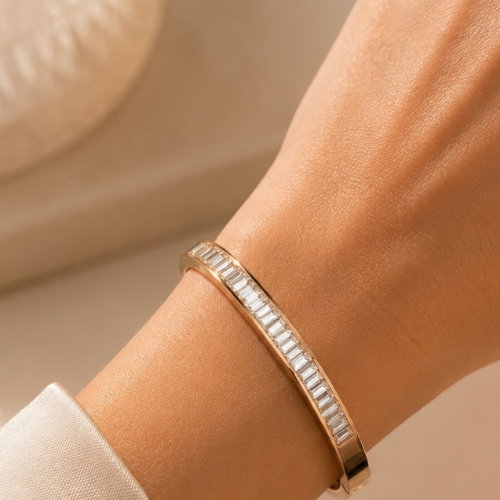 Radiance Baguette Crystal Kada